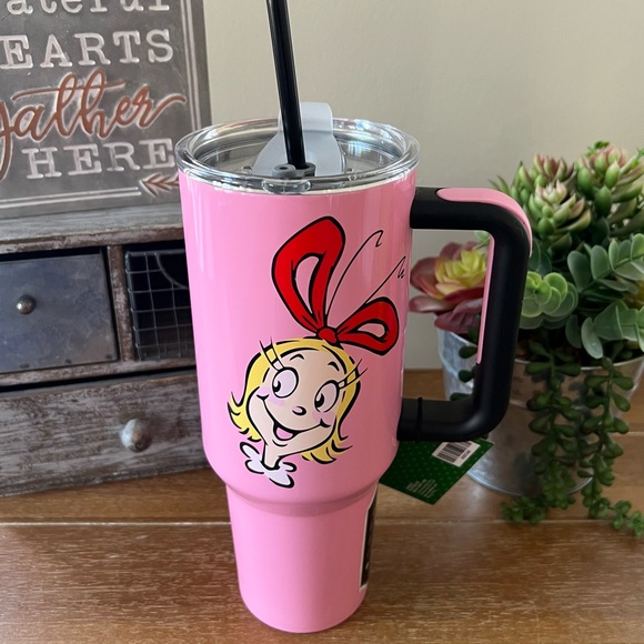 Brand New 40oz Grinch Cindy Lou Who Stainless Steel Tumbler - Picture 5 of 5